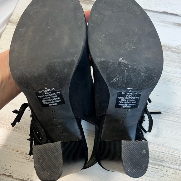 Express Open Toe Heeled Booties - Picture 5 of 6